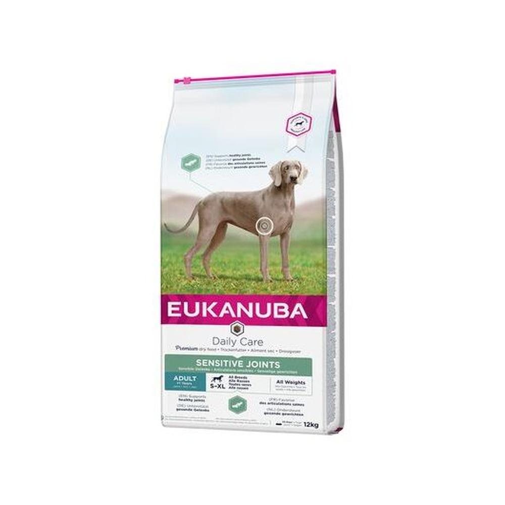 Eukanuba Sensitive Joints – Hrană uscată pentru câini adulți, Mobilitate Articulară, Pui, 12 kg