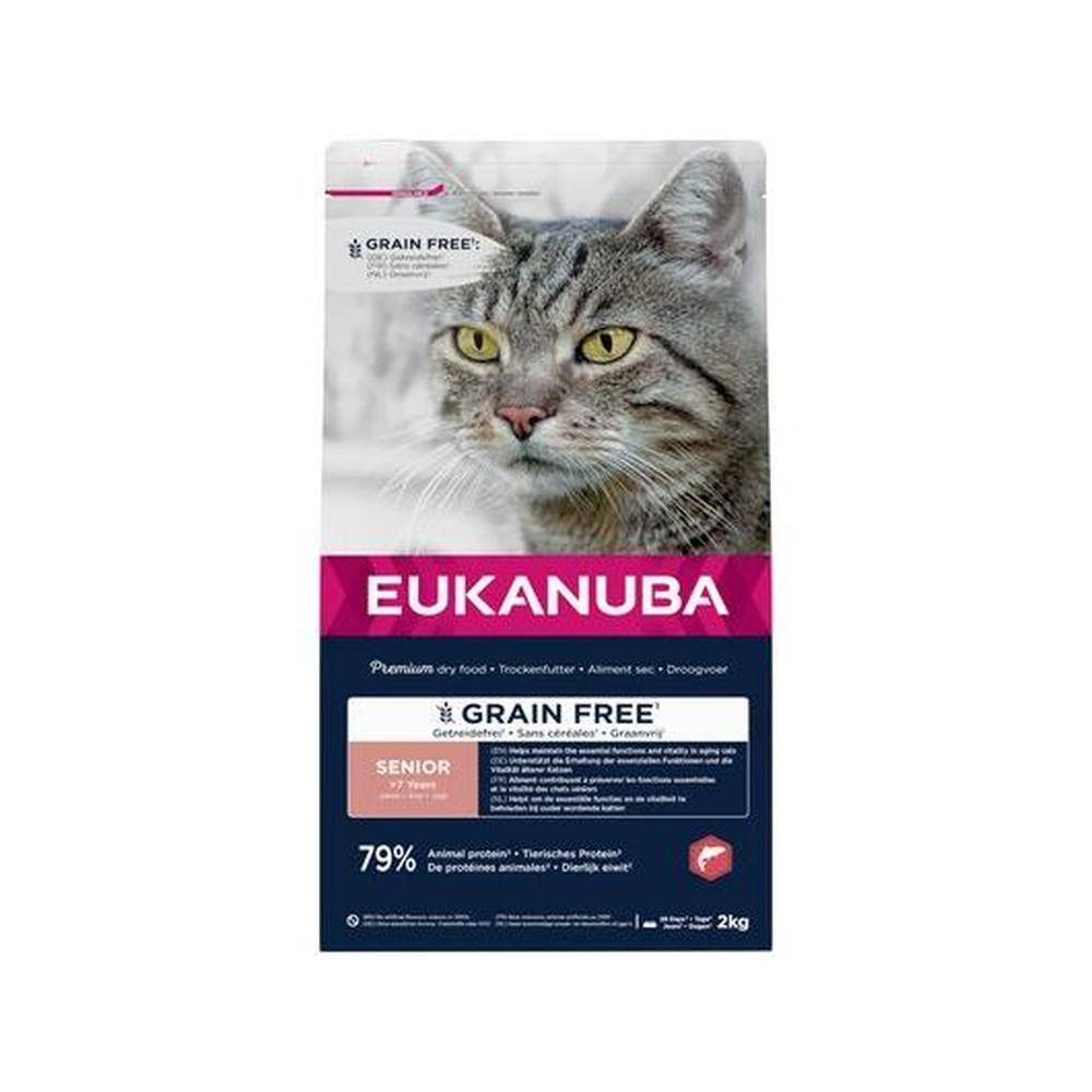 EUKANUBA Senior Grain Free Somon, 79% Proteine & L-Carnitină, 10 Kg