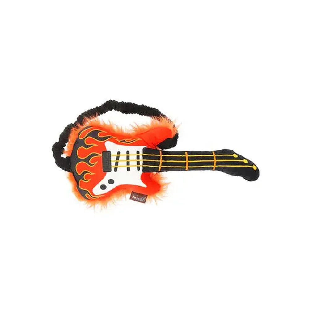 PLAY Jucărie Câini Chitară Electrică, Classic Rock 'n' Roll, Chițăit, Eco-Friendly, Durabilă