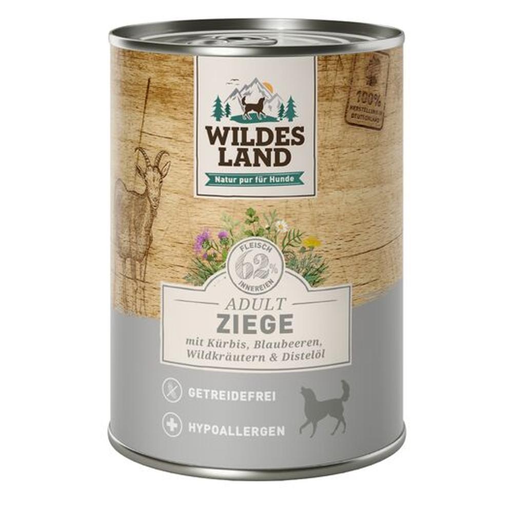 Wildes Land Hrană Umdă Câini | Capră (Monoproteină) | Dovleac Fără Cereale 400g