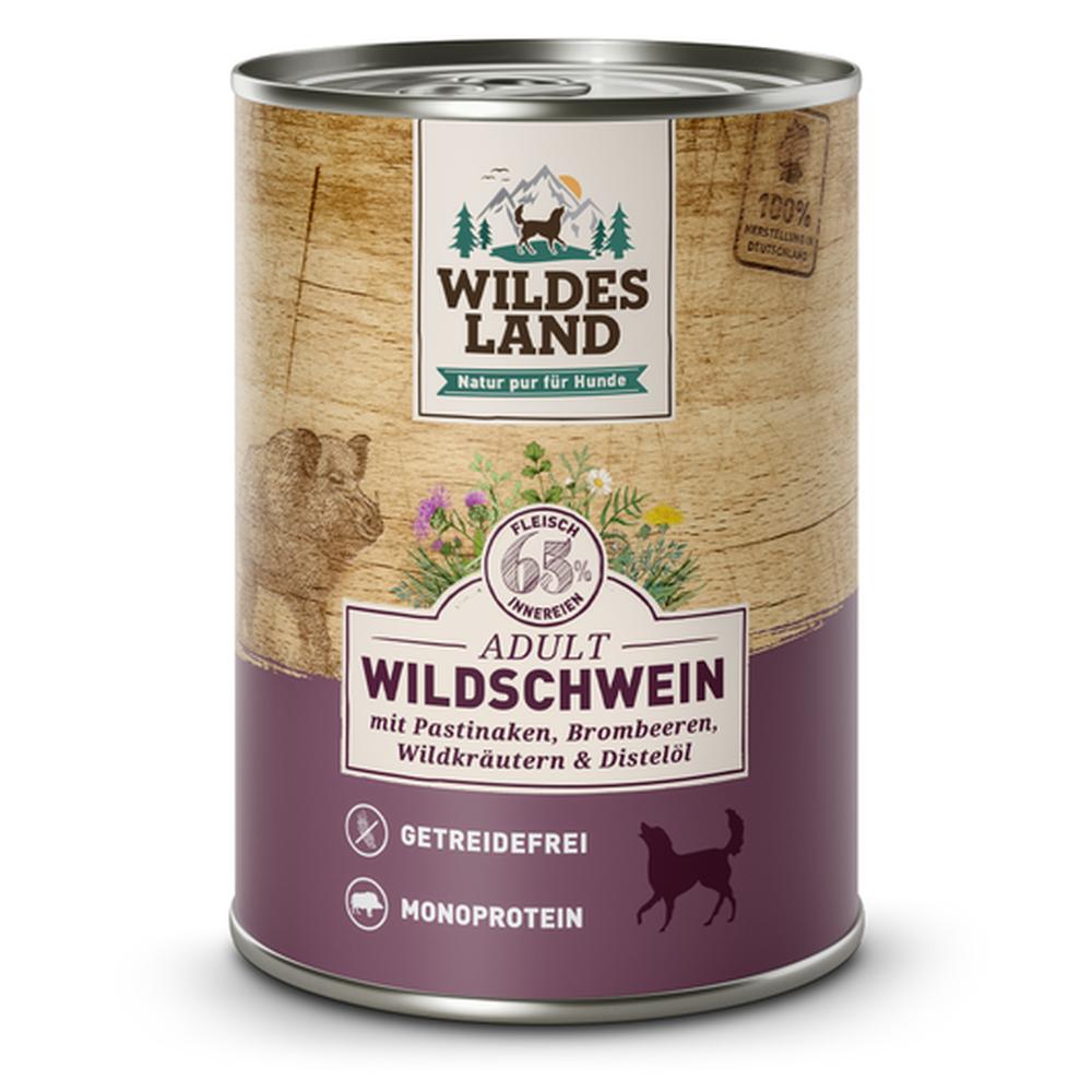 Wildes Land Hrană Umdă Câini | Porc Mistreț (Monoproteină) | Păstârnac Fără Cereale 400g