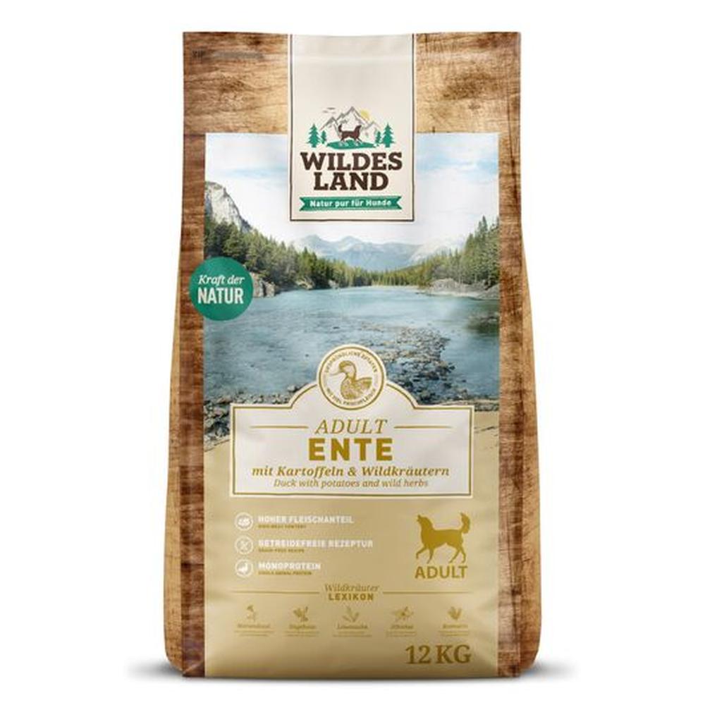 Wildes Land Hrană Uscată Adult | Rață Monoproteină & Cartofi | Fără Cereale 40% Carne 12 kg