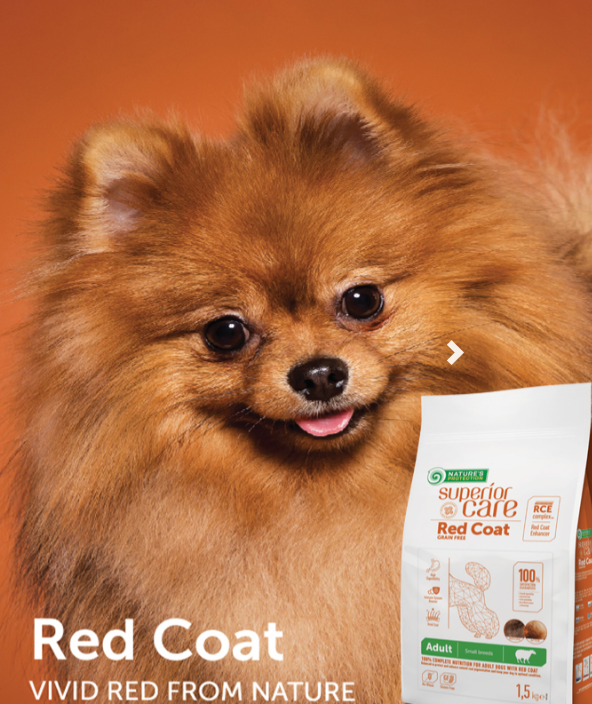 Nature's Protection Superior Care Red Coat Grain Free Lamb Adult Smalll&Mini Breeds 1.5 kg