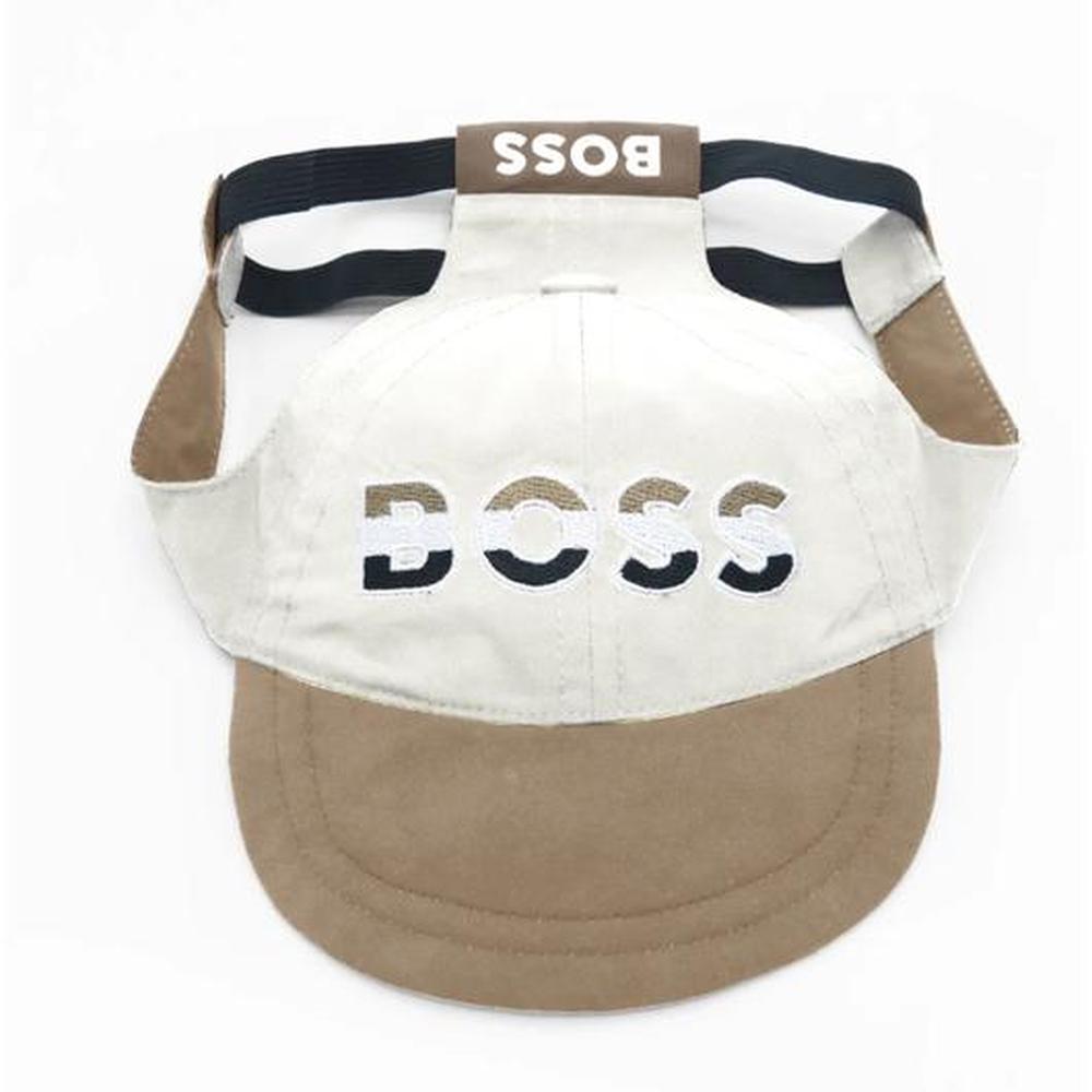BOSS Dog Set Pălărie & Bandană Monogram XS, Joc Interactiv Câini/Pisici