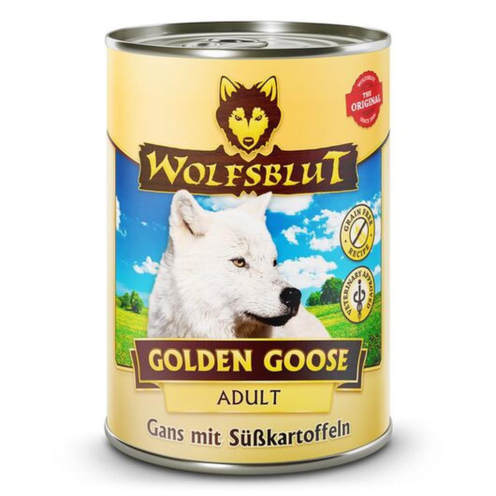WOLFSBLUT Golden Goose Hrană Umedă Gâscă 57%, Monoproteică, Low Fat 3%, 395g