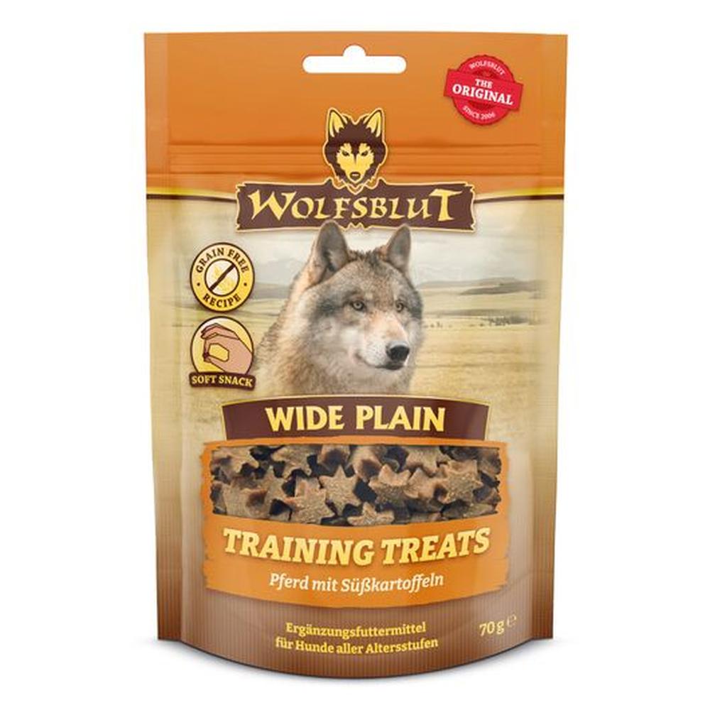 WOLFSBLUT Training Treats Wide Plain, Carne de Cal, Hipoalergenic, 70g