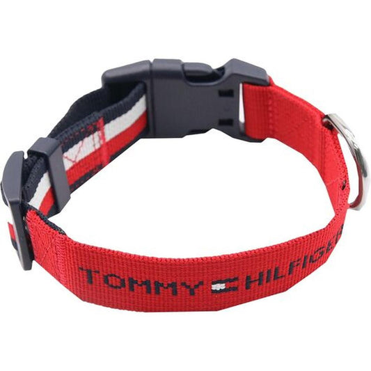 Tommy Hilfiger Zgardă Webbing XS/S, Desert Sky/Roșu, Ajustabilă, Talie Mică/Căței