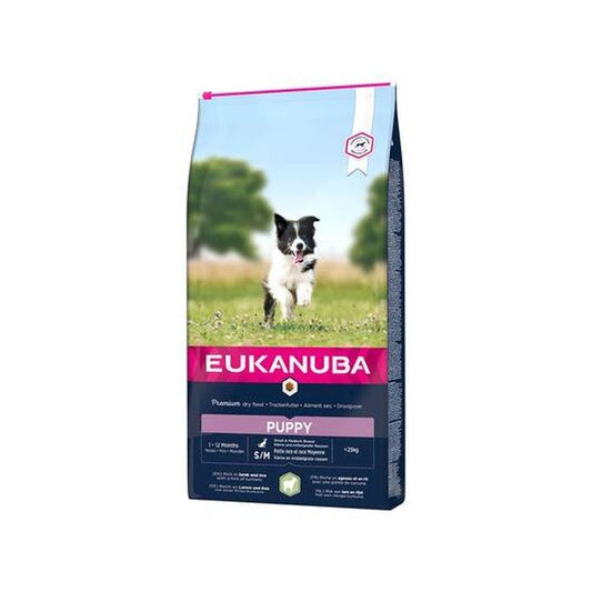 Eukanuba Puppy Small & Medium Breed – Miel & Orez, Hrană uscată pentru căței, 2.5 kg