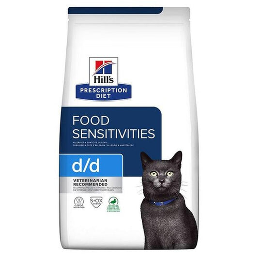 HILL'S PD Feline d/d, Rață & Mazăre, Dietă Excludere, Piele Sensibilă/Alergii, 3 Kg