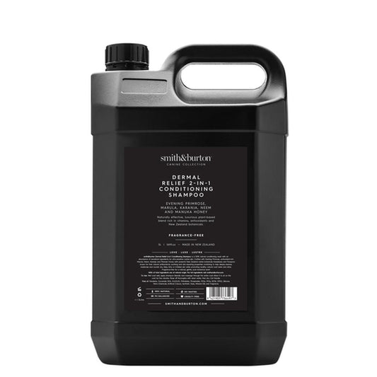 smith&burton dermal relief 2in1 sampon si balsam pentru caini si pisici alergici cu piele sensibila 5l