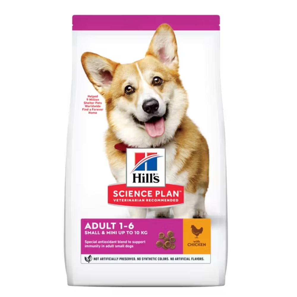 HILL'S SP Adult Small & Mini, Pui, Digestie, Imunitate, Crochete Mici, 6 Kg