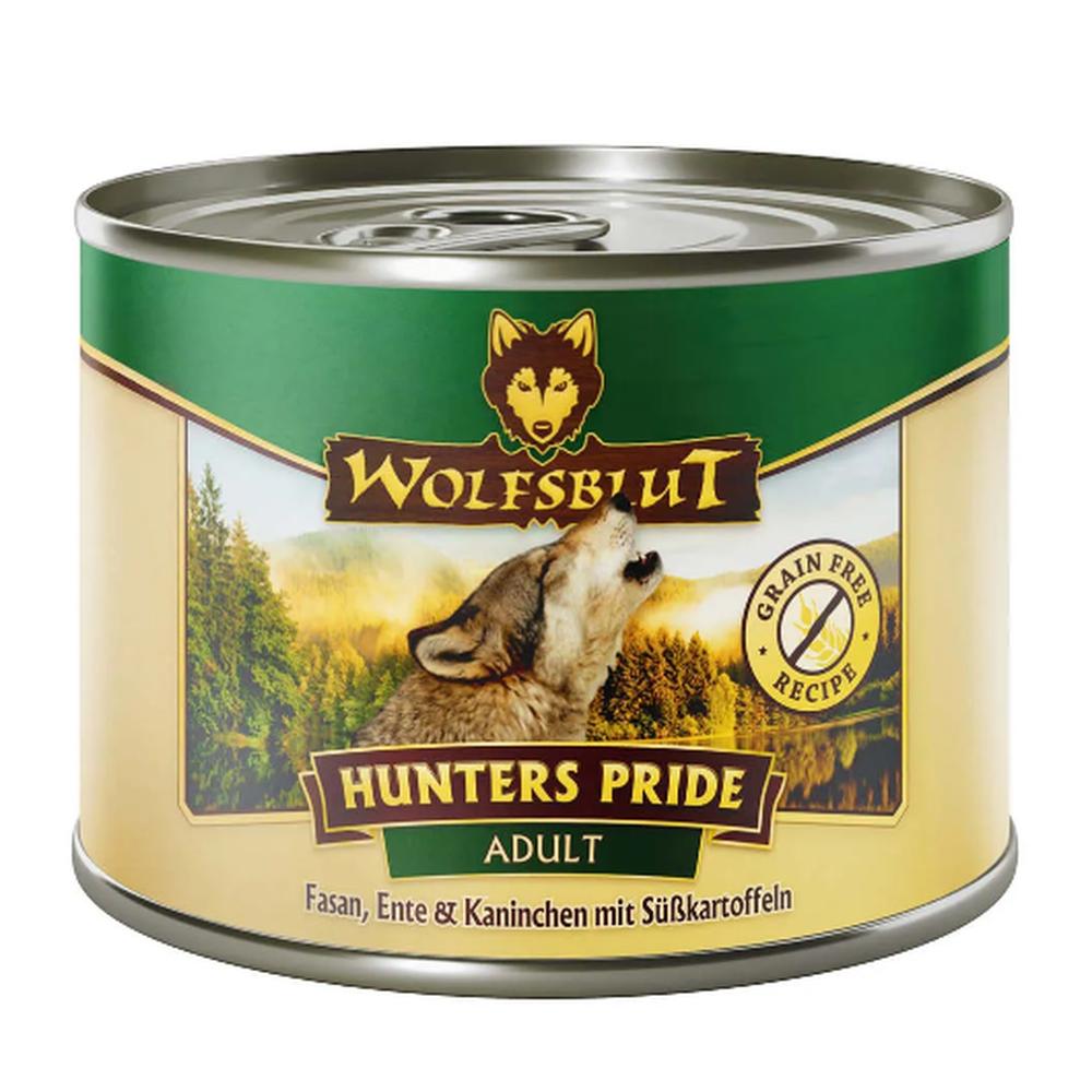 WOLFSBLUT Hunters Pride Hrană Umedă Vânat 57% (Fazan, Rață, Iepure), Fără Cereale, 200g