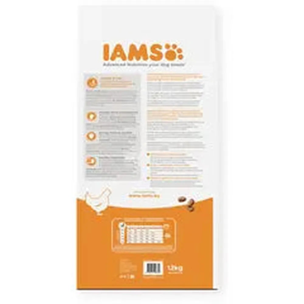 IAMS Puppy S/M Pui, 85% Proteine & DHA Creier, 12 Kg