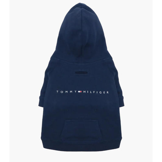 Tommy Hilfiger Hanorac Câini/Pisici Indigo Desert Sky S, Hoodie, Bumbac, Talie Mică