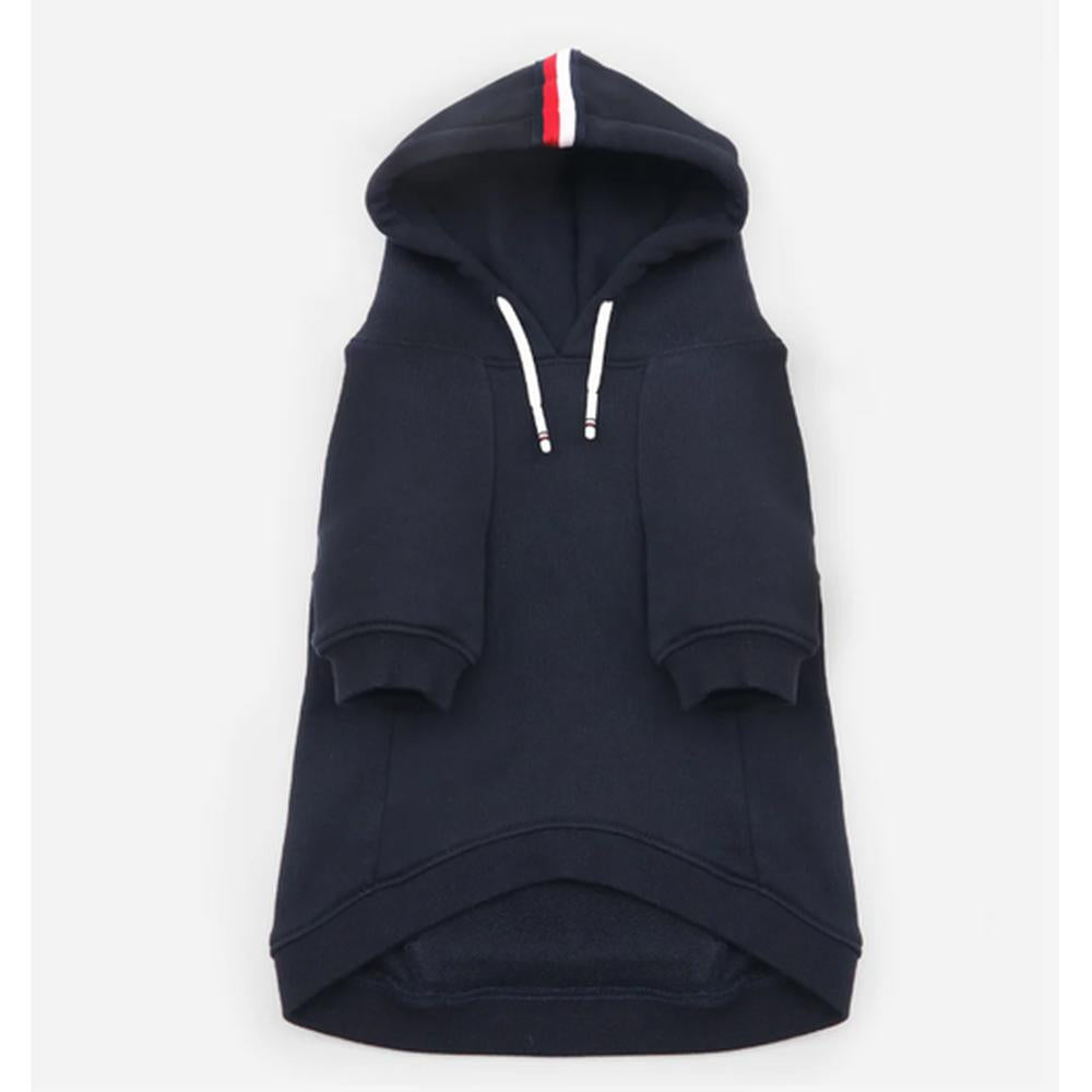 Tommy Hilfiger Hanorac Câini/Pisici Signature Stripe Edge XS, Hoodie, Bumbac, Talie Mică/Căței