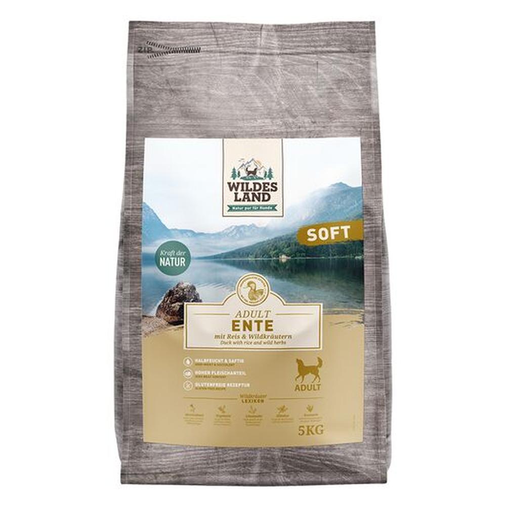 Wildes Land Hrană Uscată SOFT Adult | Rață Monoproteină | Fără Gluten | Semiumedă 5 kg