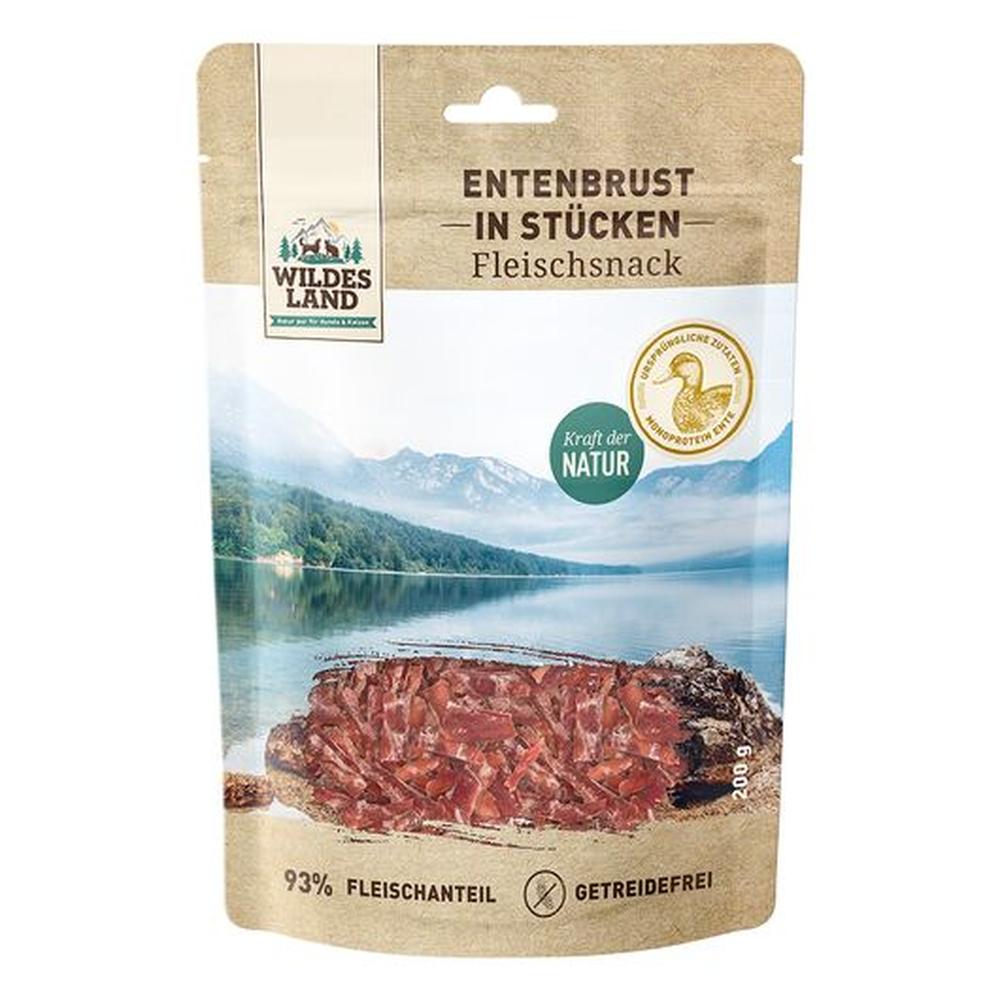 Wildes Land Recompense Bucăți | 54% Piept de Rață Monoproteină | Câini & Pisici 200 g