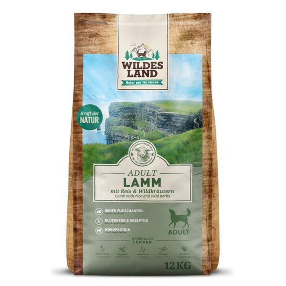 Wildes Land Hrană Uscată Câini Adult | Miel & Orez | Monoproteină Fără Cereale 12 kg