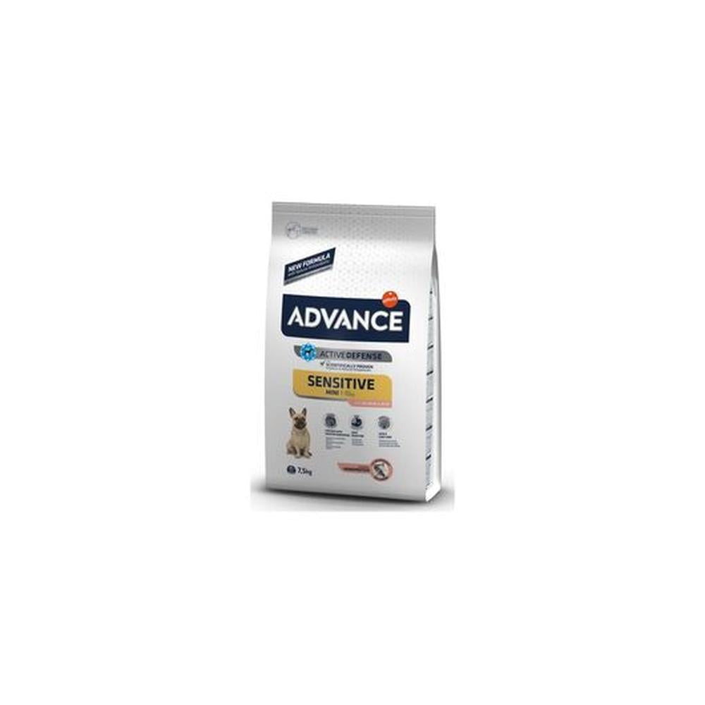 ADVANCE Mini Sensitive Somon Monoproteic, Rase Mici, 7.5 Kg