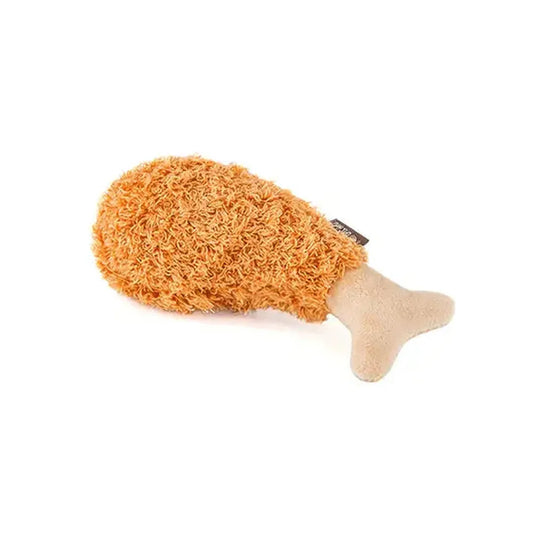 PLAY Jucărie Câini Pui Prăjit (Fried Chicken), American Classic, Chițăit, Eco-Friendly, Moale