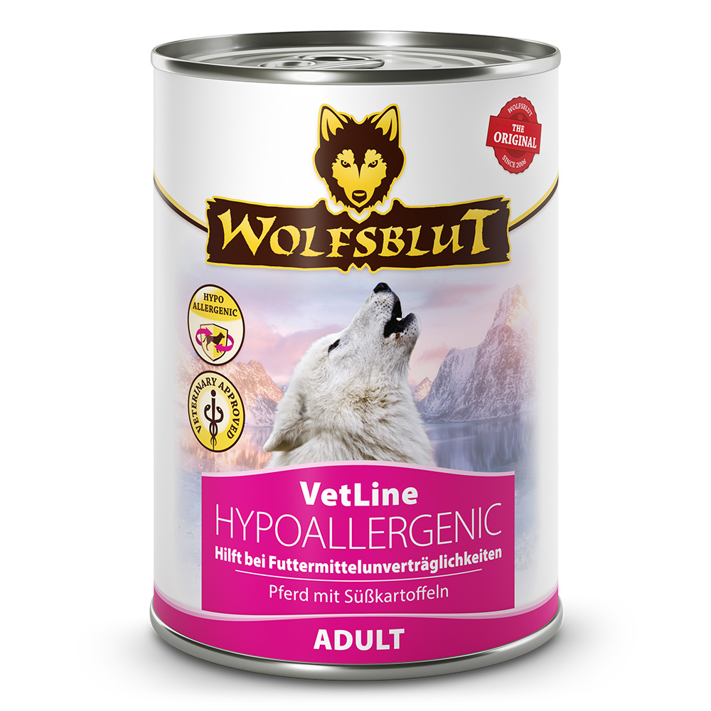 Wolfsblut VetLine Hypoallergenic 395 g – Hrană Umedă Hipoalergenică Câini | Alergii, Mâncărimi, IBD, Colită