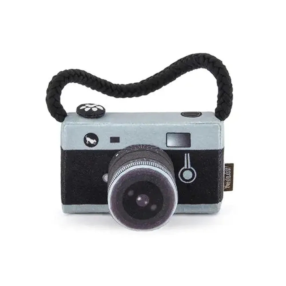 P.L.A.Y. Camera Plush Toy – Jucărie Eco pentru Câini, Ultra Rezistentă