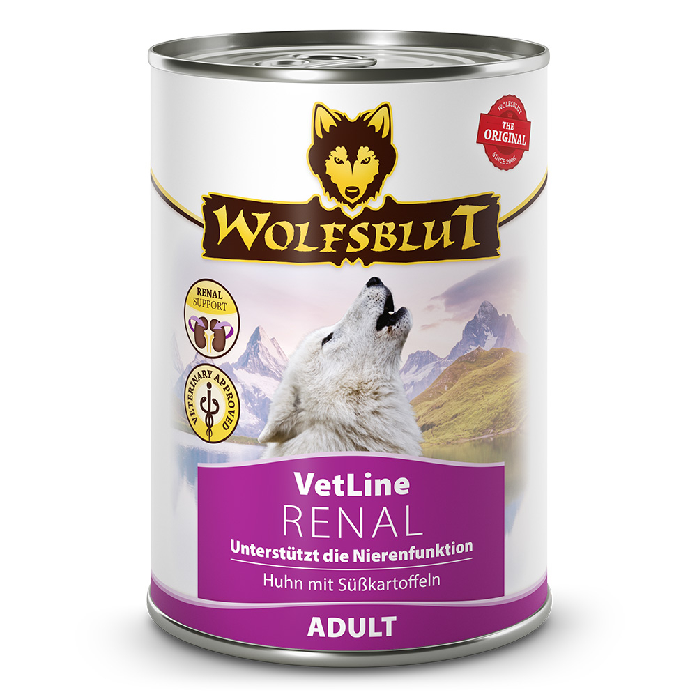 Wolfsblut VetLine Renal 395 g – Hrană Umedă Câini | Probleme Renale, Insuficiență Renală, Pietre de Oxalat