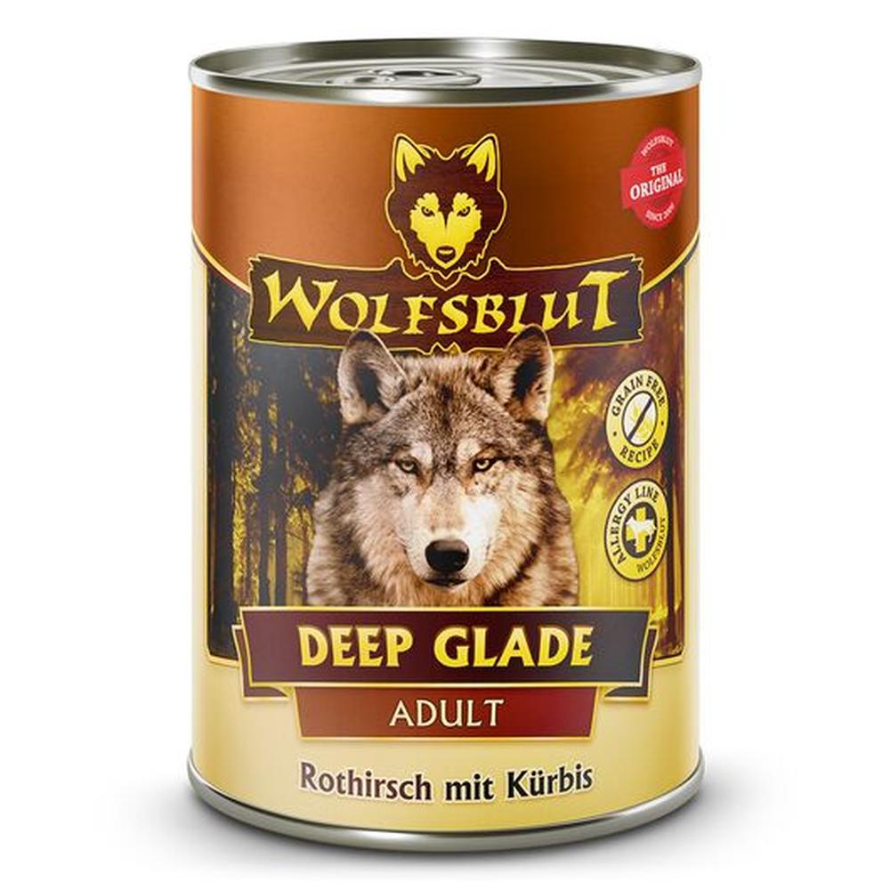 WOLFSBLUT Deep Glade ADULT Hrană Umedă Cerb 56% (Vânat), Fără Cereale, 395g