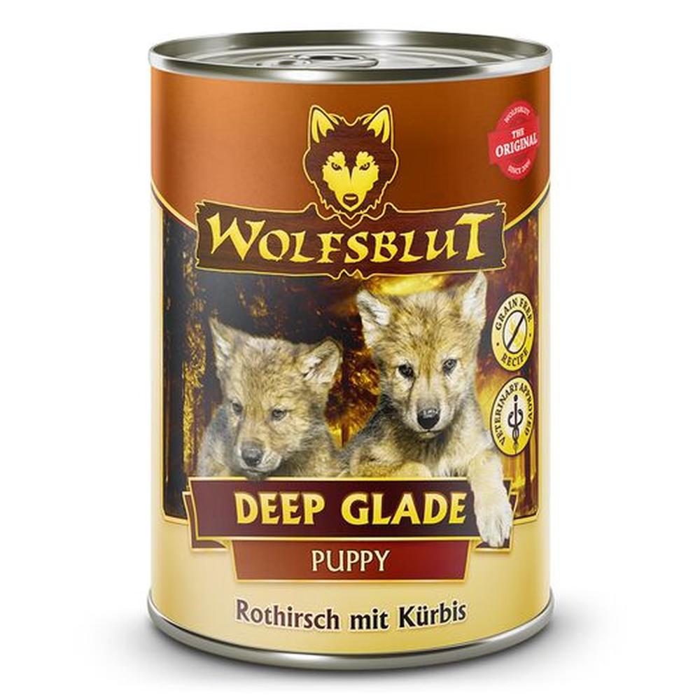 WOLFSBLUT Deep Glade PUPPY Hrană Umedă Cerb 66%, Fără Cereale, 395g