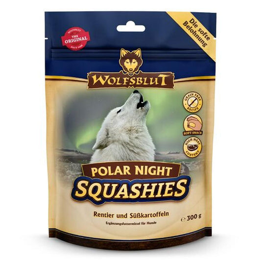 WOLFSBLUT Squashies Polar Night, Ren & Carne de Cal, Moale, Fără Cereale, 300g