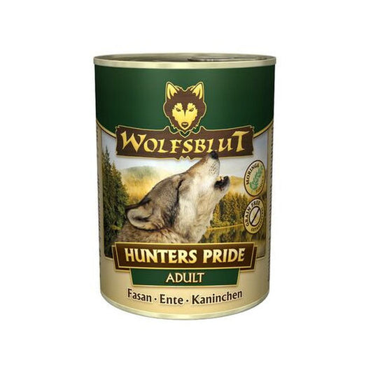 WOLFSBLUT Hunters Pride Hrană Umedă Vânat 57% (Fazan, Rață, Iepure), Fără Cereale, 395g